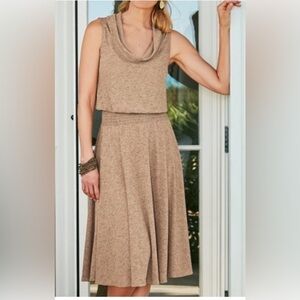 Soft Surroundings Kerry Cowl Neck Dress size tall medium